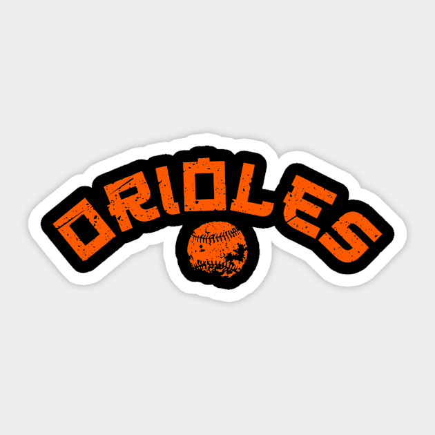 Orioles Vintage Japan Sticker by Throwzack